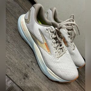 Brooks Wide Glycerin 21 Coconut/Aqua/Autumn Sunset Athletic Shoes